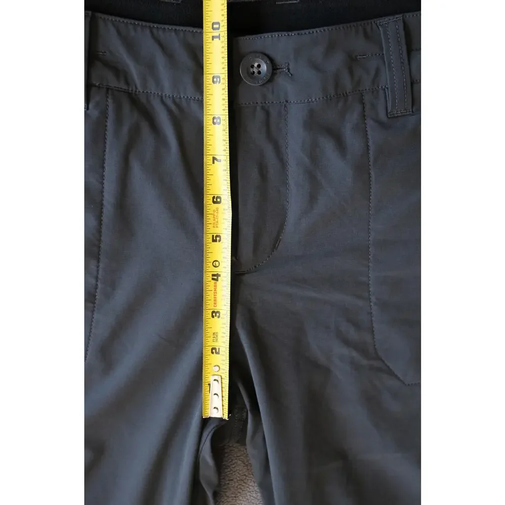 EDDIE BAUER Insulated Pants Womens Petite 12 Gray Faux Fleece Lined Cargo Hiking - Picture 3 of 14